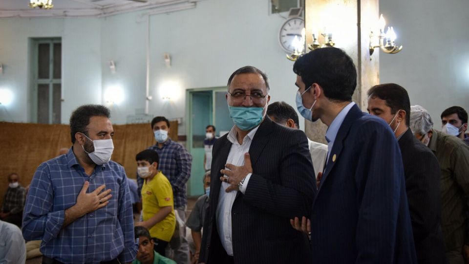 حضور علیرضا زاکانی در مسجد جامع نارمک