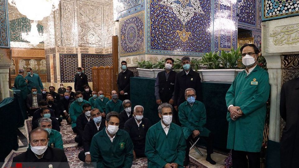 مراسم غبار روبی ضریح مطهر امام رضا (ع)