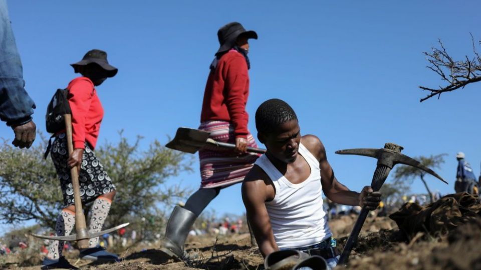 استخراج الماس در آفریقایی جنوبی