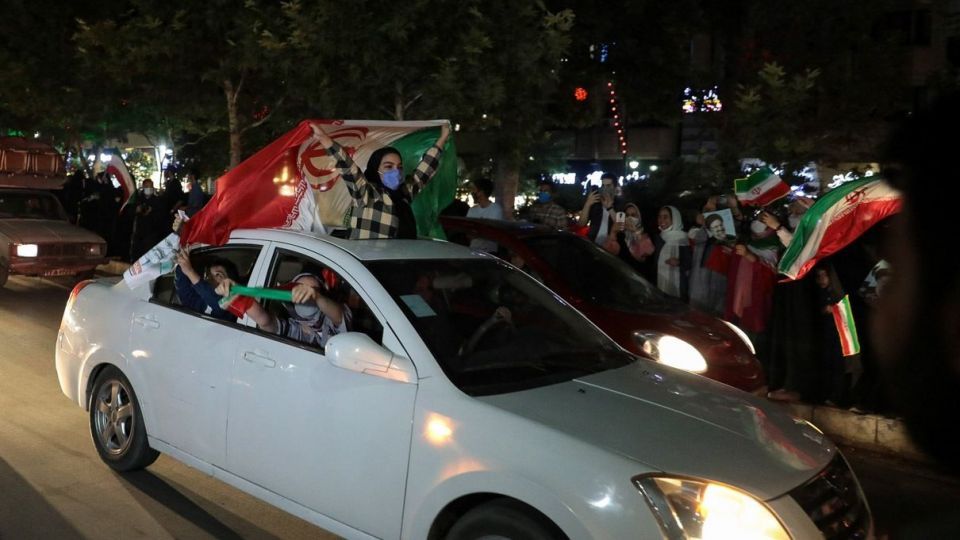 جشن پیروزی حامیان سید ابراهیم رئیسی - مشهد