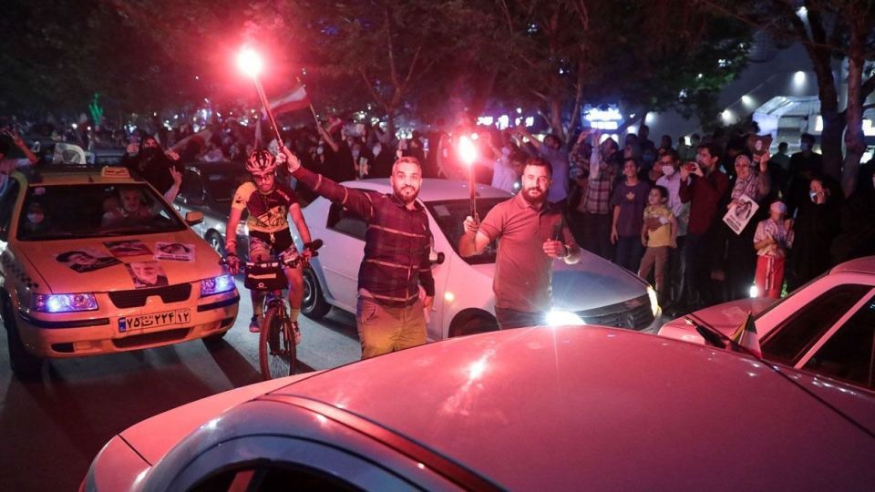 جشن پیروزی حامیان سید ابراهیم رئیسی - مشهد