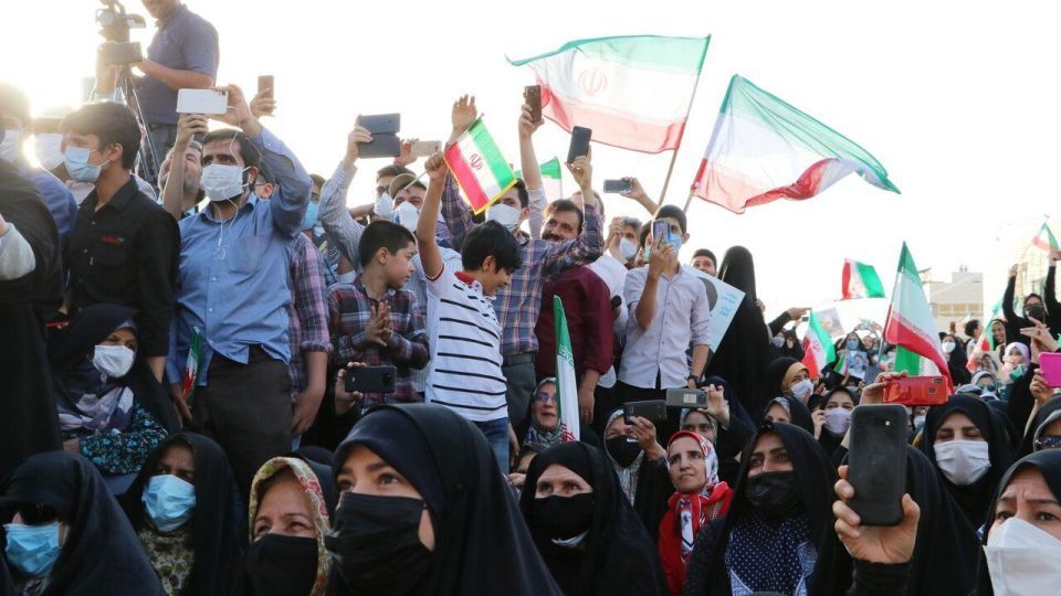 جشن پیروزی حامیان سید ابراهیم رئیسی در مشهد