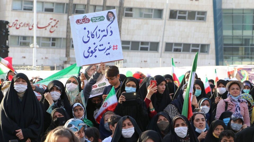 جشن پیروزی حامیان سید ابراهیم رئیسی در مشهد