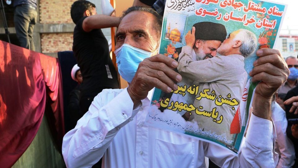 جشن پیروزی حامیان سید ابراهیم رئیسی در مشهد