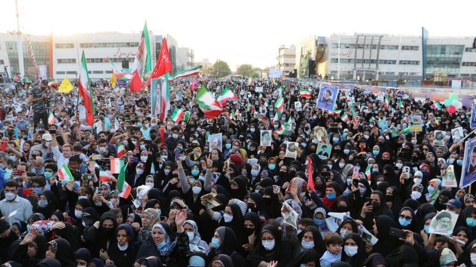 جشن پیروزی حامیان سید ابراهیم رئیسی در مشهد