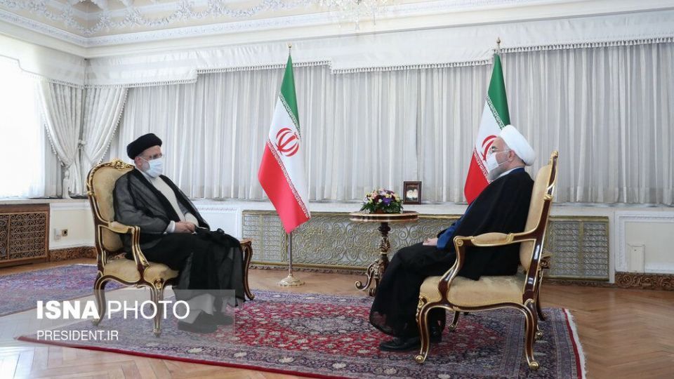 دیدار رییس جمهور منتخب با حسن روحانی