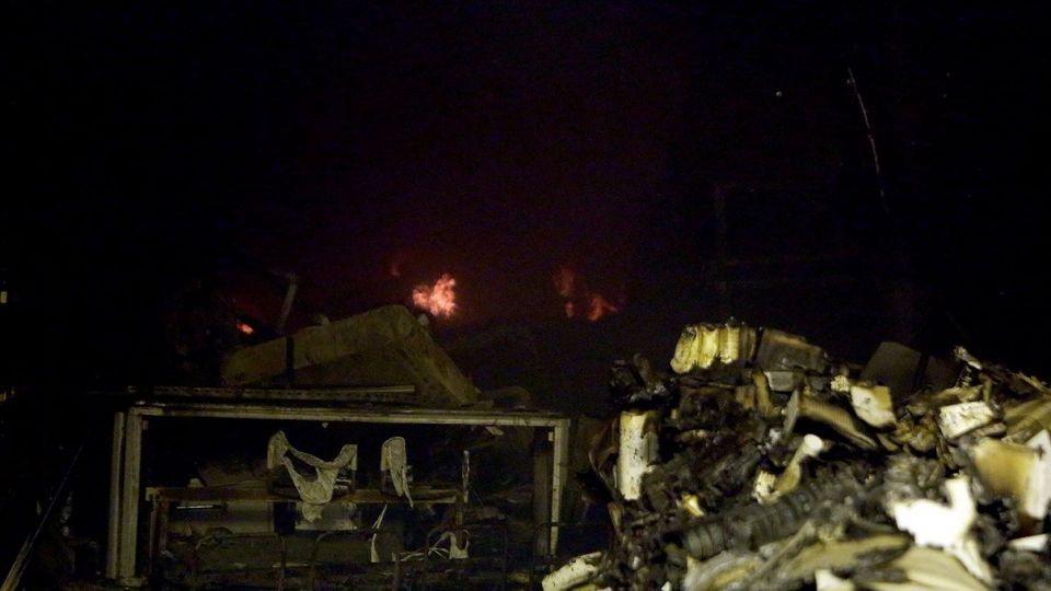 آتش سوزی در انبار سازمان اموال تملیکی