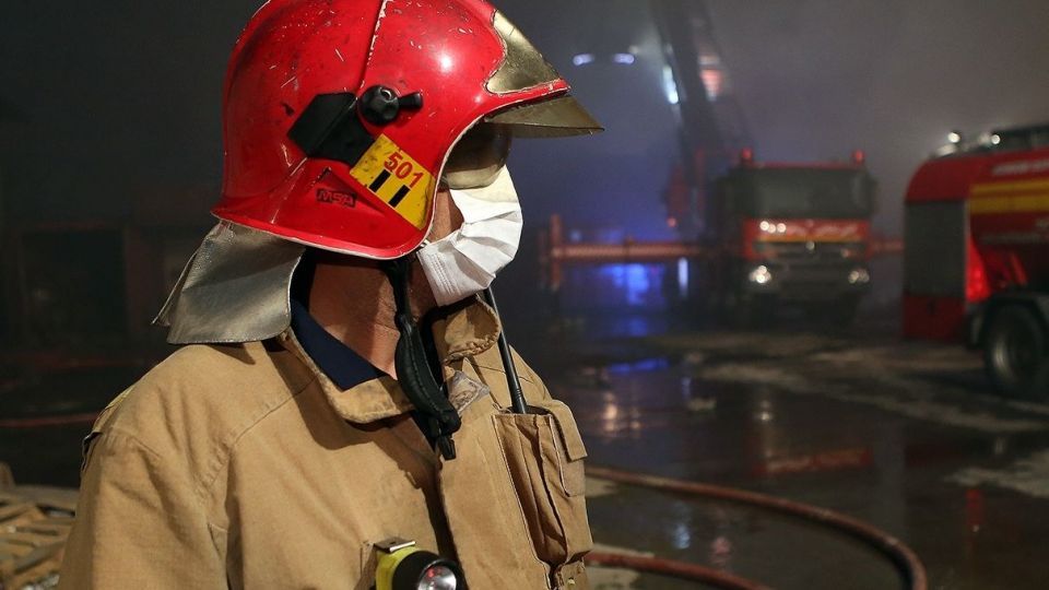 آتش سوزی در انبار سازمان اموال تملیکی