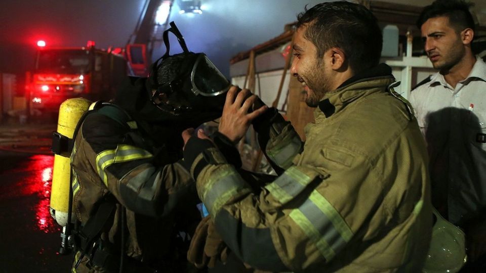 آتش سوزی در انبار سازمان اموال تملیکی