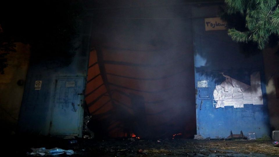 آتش سوزی در انبار سازمان اموال تملیکی