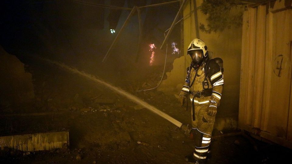 آتش سوزی در انبار سازمان اموال تملیکی