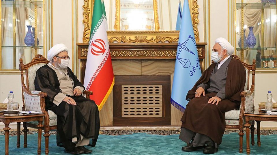 دیدار آیت‌الله آملی لاریجانی با رئیس قوه قضاییه