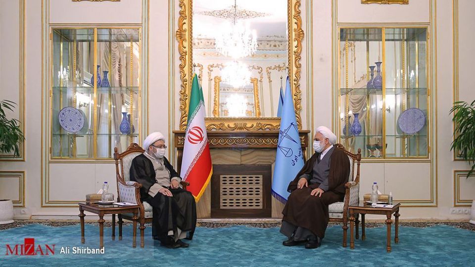 دیدار آیت‌الله آملی لاریجانی با رئیس قوه قضاییه