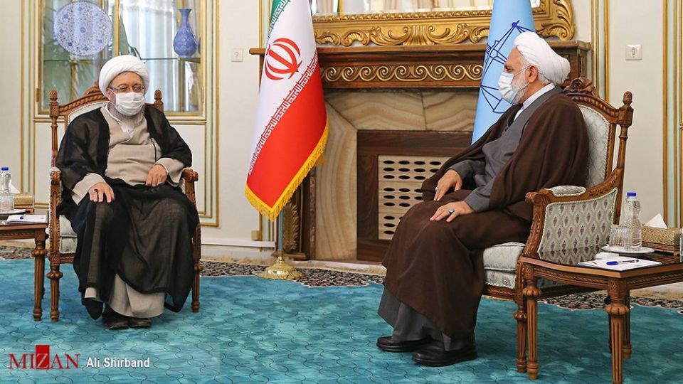 دیدار آیت‌الله آملی لاریجانی با رئیس قوه قضاییه