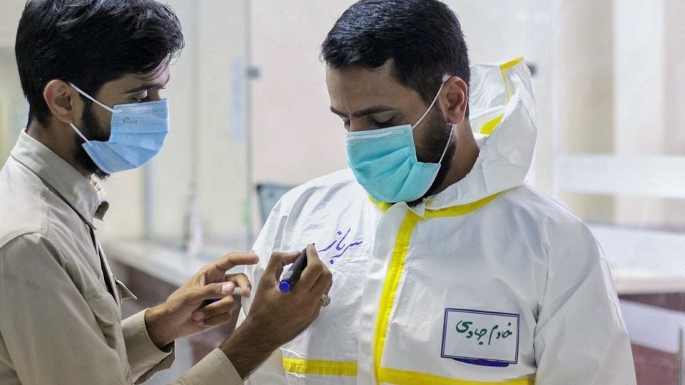 جهادگران در خدمت بیماران کرونایی - زاهدان