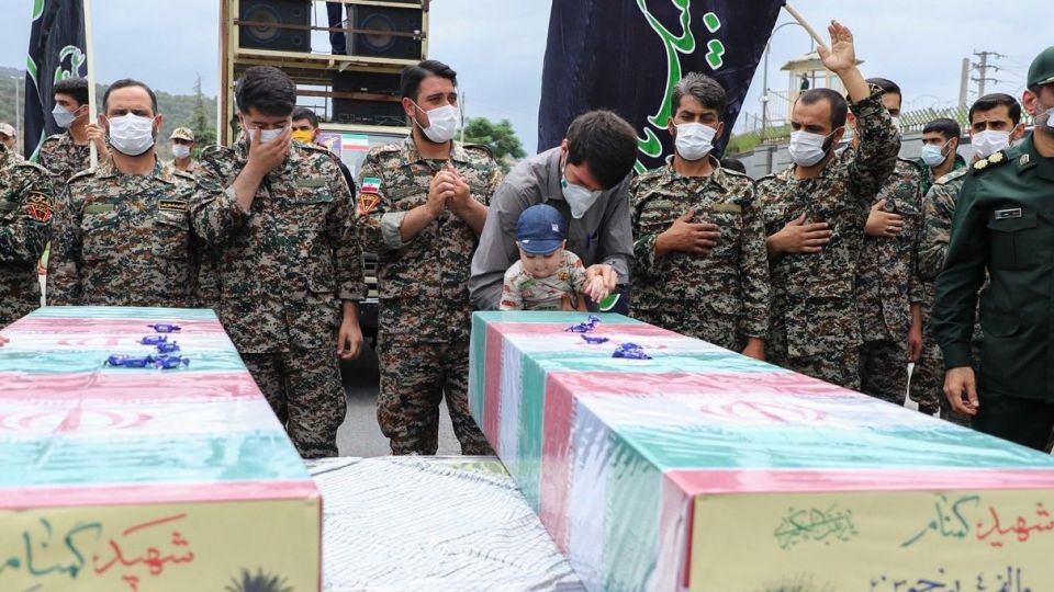 مراسم تشییع دو شهید گمنام - گرگان