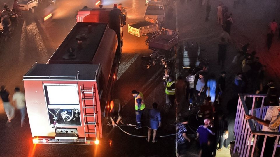 آتش‌سوزی بیمارستان امام حسین(ع) - عراق