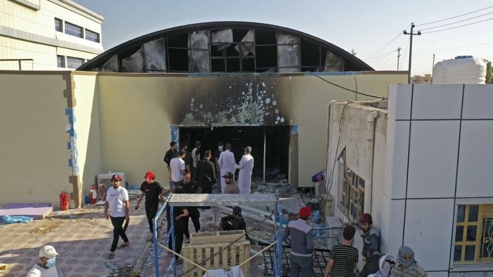 آتش‌سوزی بیمارستان امام حسین(ع) - عراق