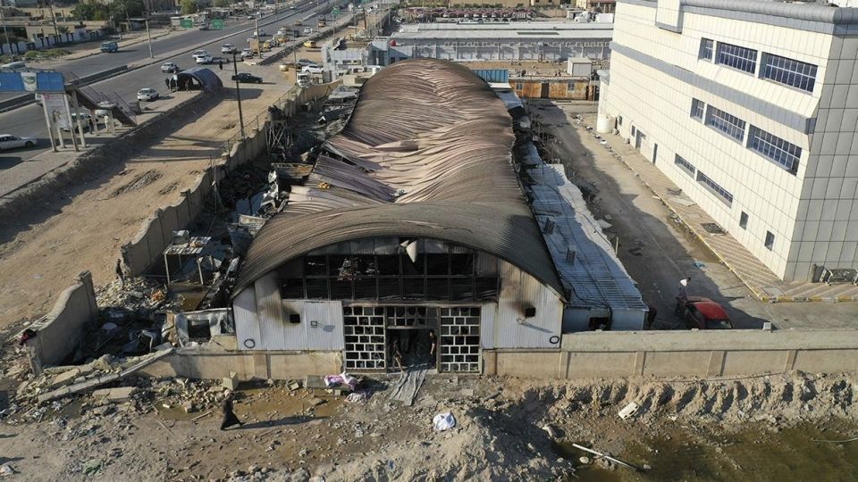 آتش‌سوزی بیمارستان امام حسین(ع) - عراق