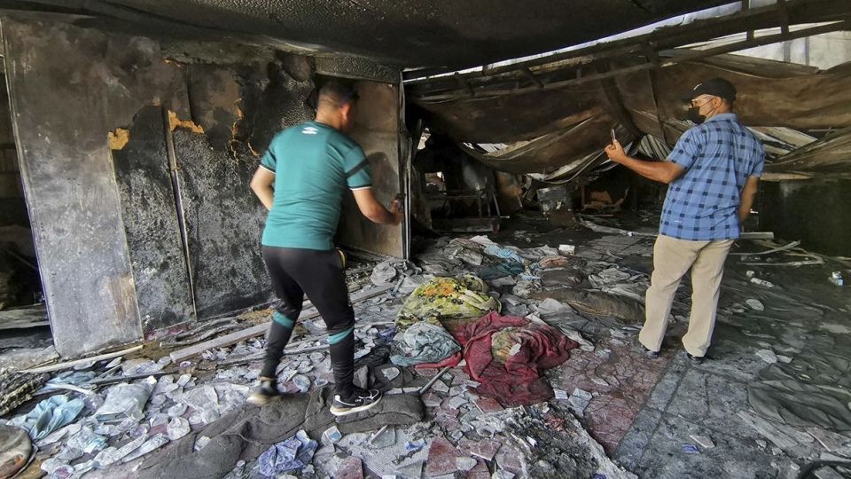 آتش‌سوزی بیمارستان امام حسین(ع) - عراق