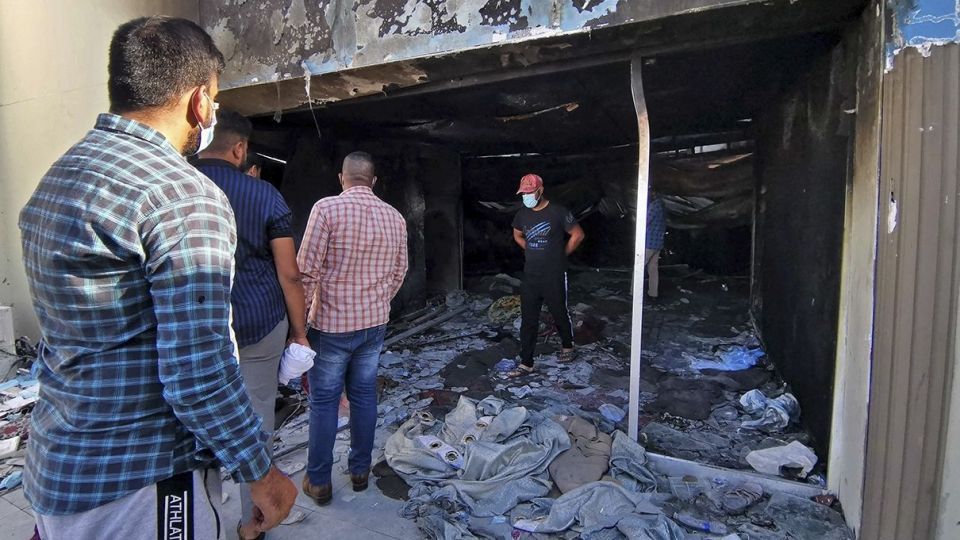 آتش‌سوزی بیمارستان امام حسین(ع) - عراق