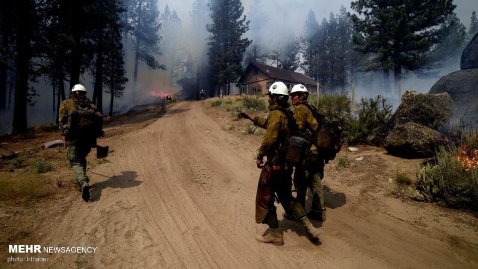 آتش سوزی گسترده در کالیفرنیا