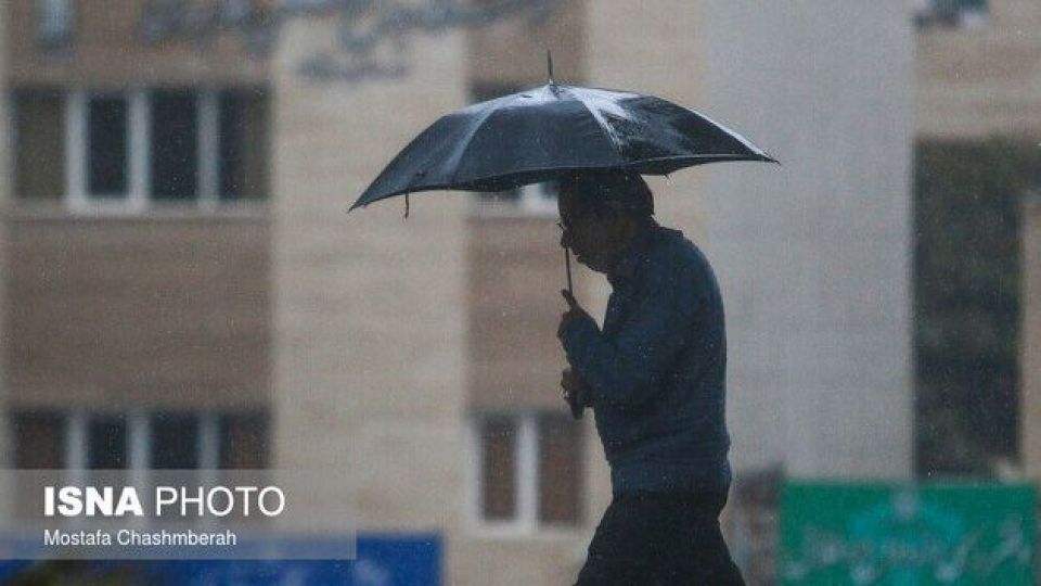 بارش باران در تهران و ۱۶ استان دیگر