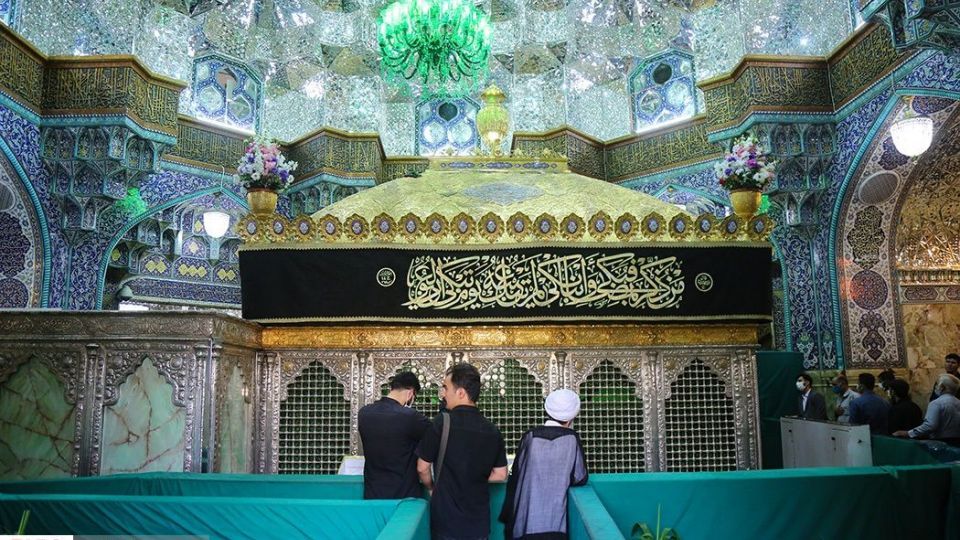 عزاداری شهادت امام باقر(ع) در حرم حضرت معصومه(س)