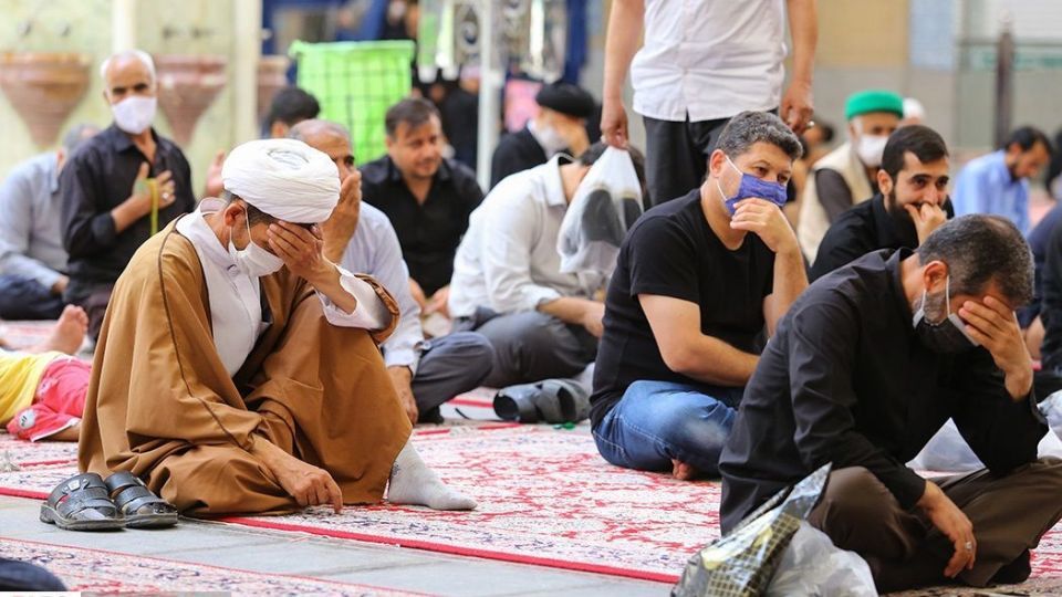 عزاداری شهادت امام باقر(ع) در حرم حضرت معصومه(س)