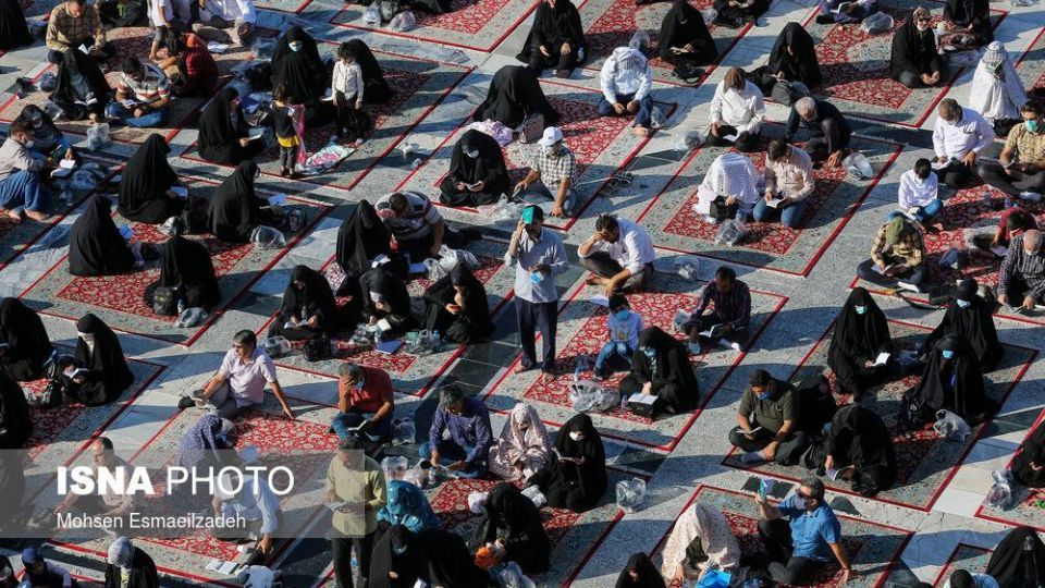 مراسم دعای عرفه- حرم مطهر رضوی و حضرت معصومه(س)