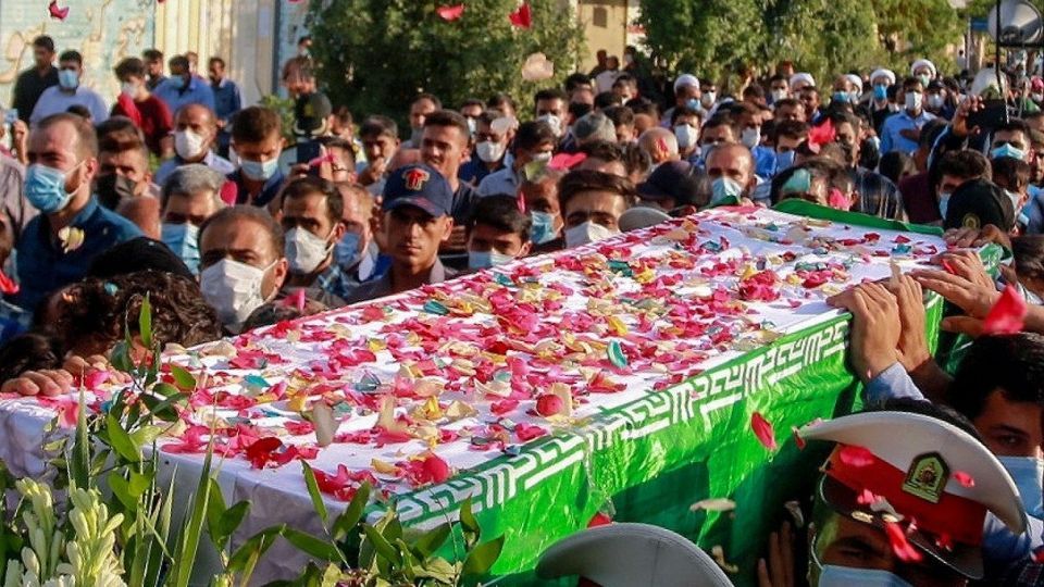 تشییع پیکر شهید «ضرغام پرست» - رامهرمز