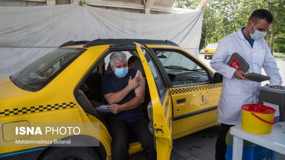 واکسیناسیون تاکسی‌رانان تهران