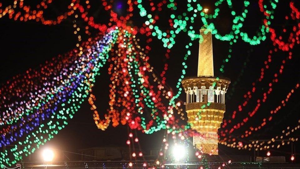 حرم مطهر رضوی در آستانه عید غدیر