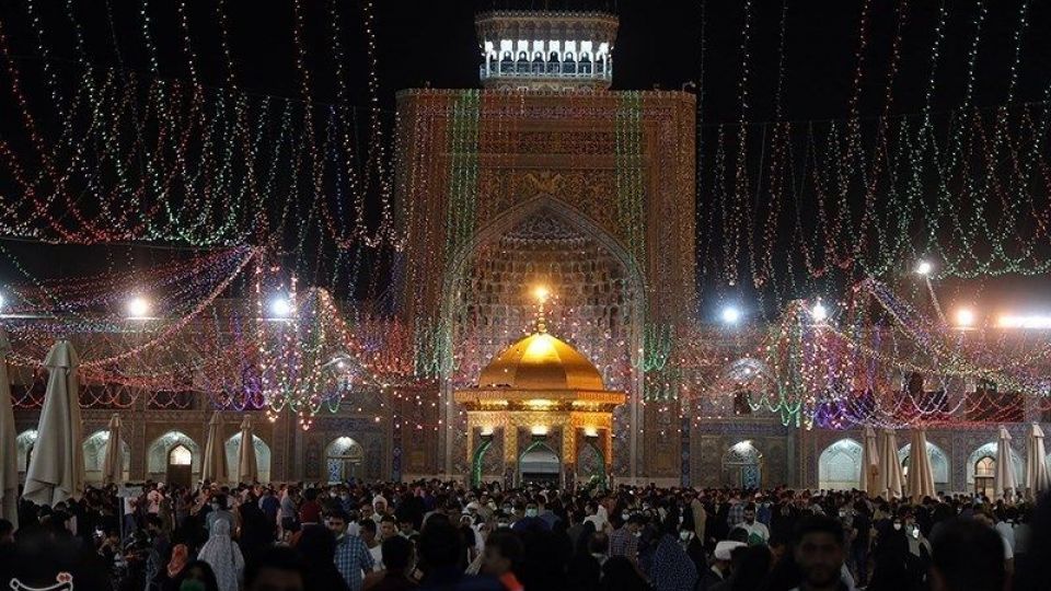 حرم مطهر رضوی در آستانه عید غدیر