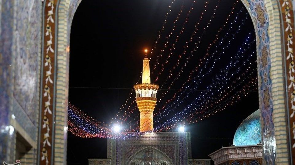 حرم مطهر رضوی در آستانه عید غدیر