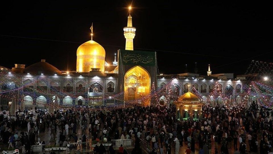 حرم مطهر رضوی در آستانه عید غدیر