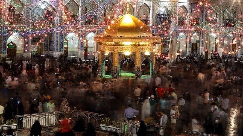 حرم مطهر رضوی در آستانه عید غدیر