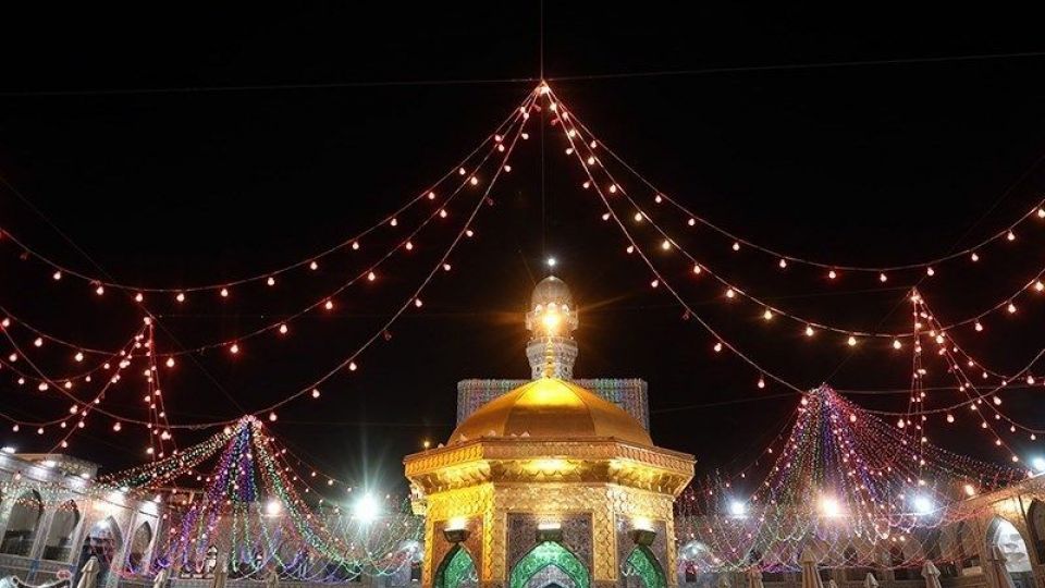 حرم مطهر رضوی در آستانه عید غدیر