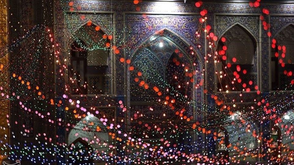 حرم مطهر رضوی در آستانه عید غدیر