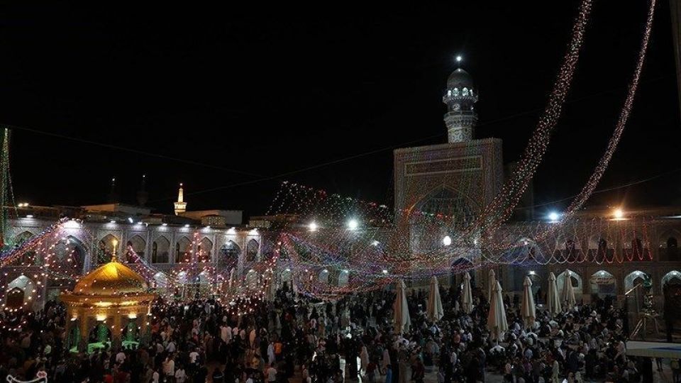 حرم مطهر رضوی در آستانه عید غدیر