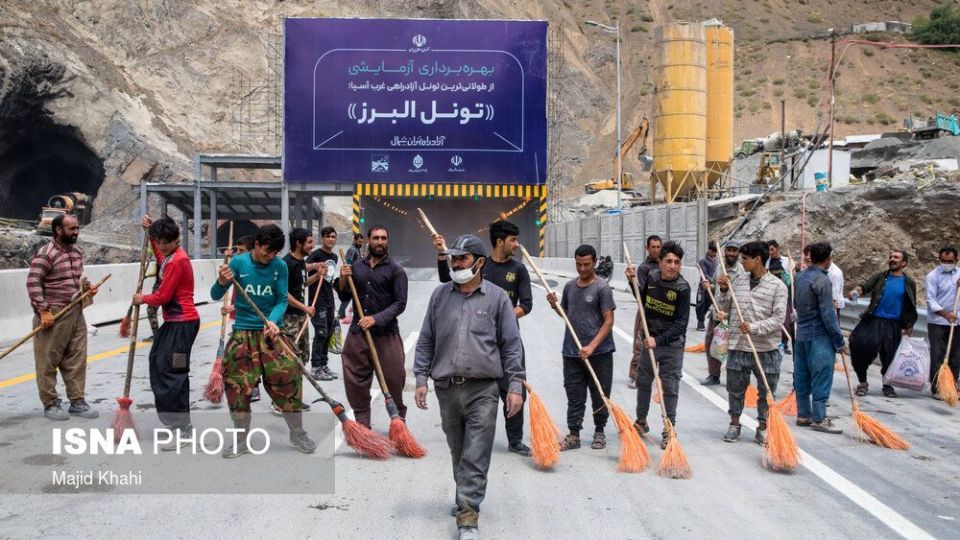 طولانی ترین تونل خاورمیانه در آزادراه تهران - شمال