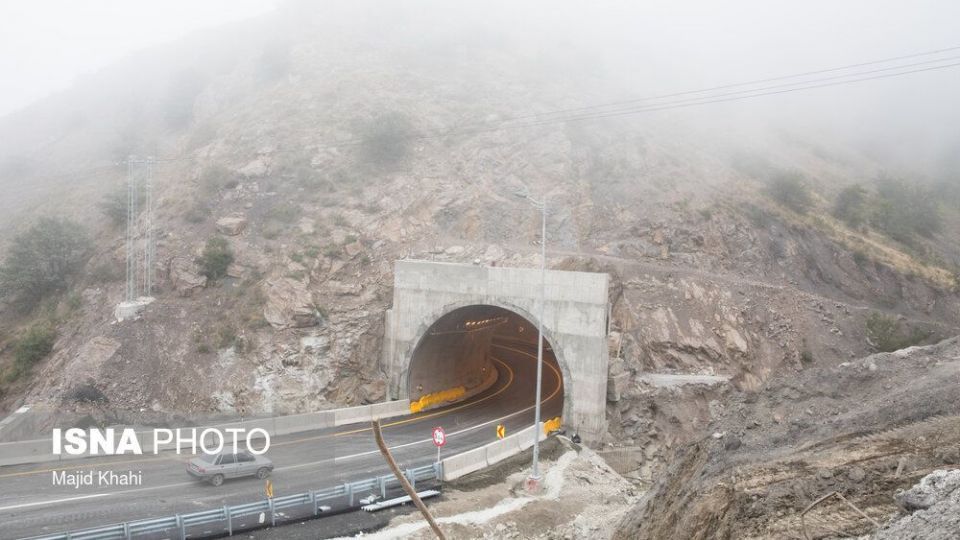 طولانی ترین تونل خاورمیانه در آزادراه تهران - شمال