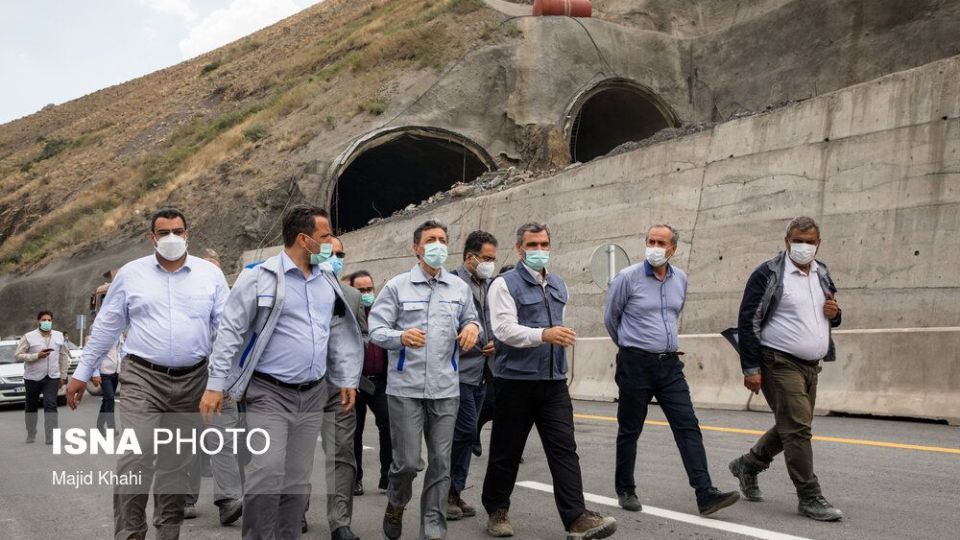 طولانی ترین تونل خاورمیانه در آزادراه تهران - شمال