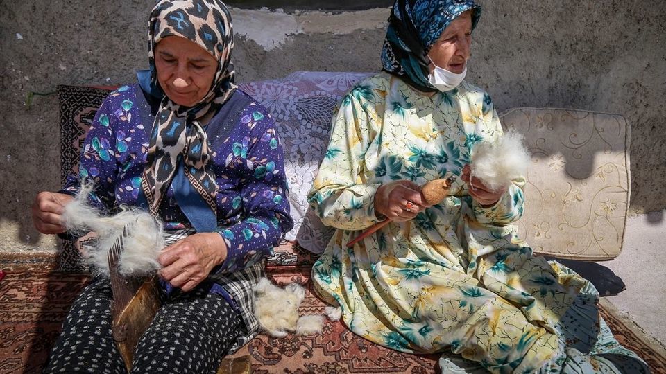 پشم‌چینی گوسفندان - رودبار