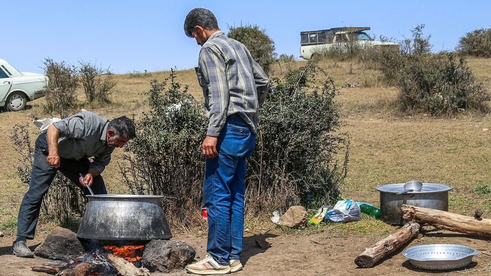 پشم‌چینی گوسفندان - رودبار