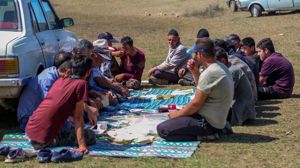 پشم‌چینی گوسفندان - رودبار