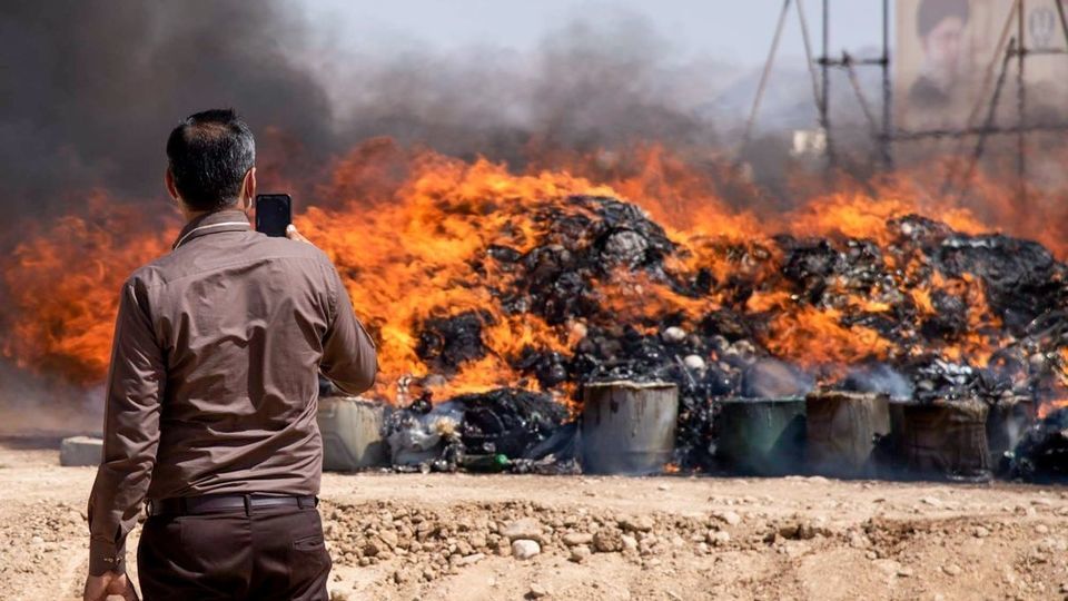 امحاء ۴ تن مواد مخدر - سمنان
