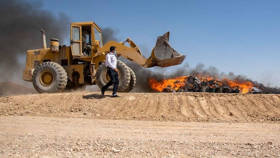 امحاء ۴ تن مواد مخدر - سمنان