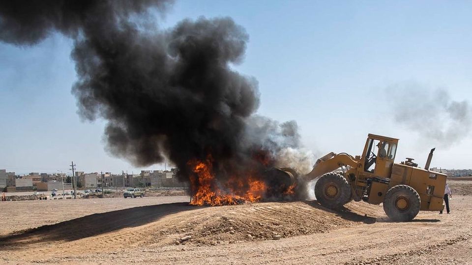 امحاء ۴ تن مواد مخدر - سمنان