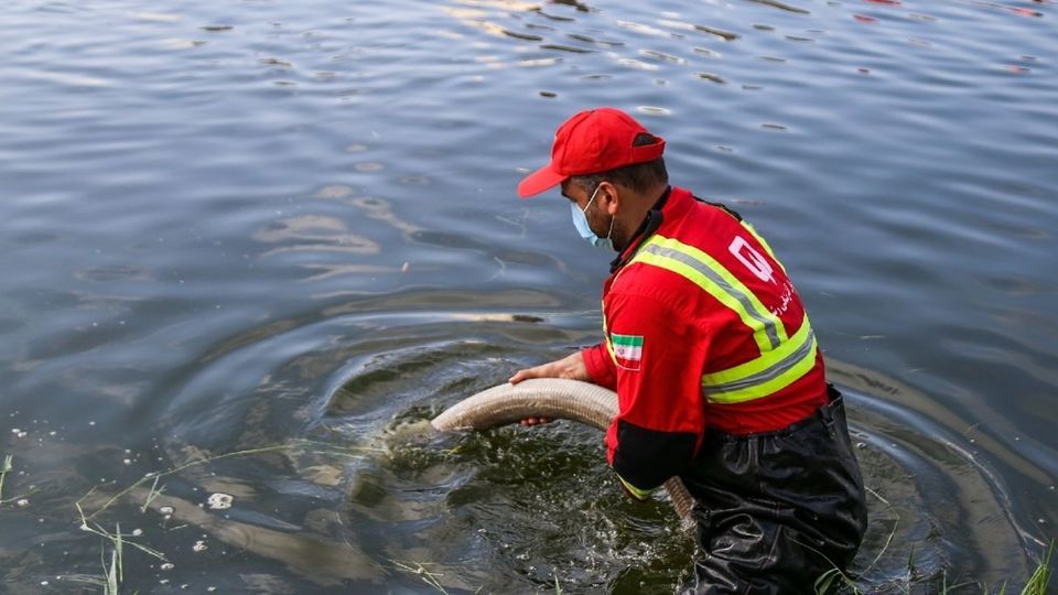 مانور عملیاتی آبگیری از منابع روباز - رشت